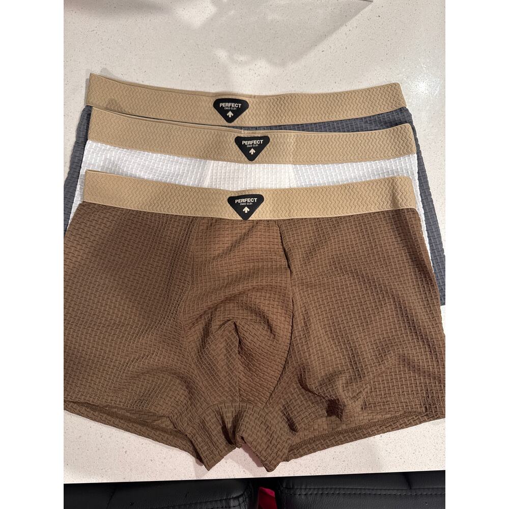Waffle-Knit Boxer Briefs with Neutral Waistbands